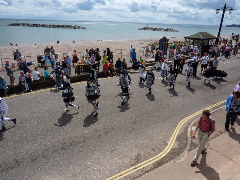 <p>Daytime procession at Sidmouth 2010. Photo by Mike Tabecki.</p>