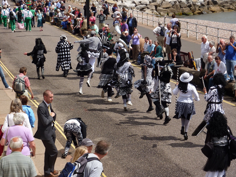 <p>Daytime procession at Sidmouth 2010. Photo by Mike Tabecki.</p>