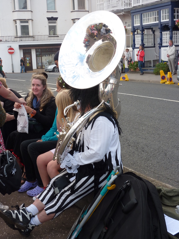 <p>Sidmouth 2010 - Dave the Sousaphone on the seafront</p>